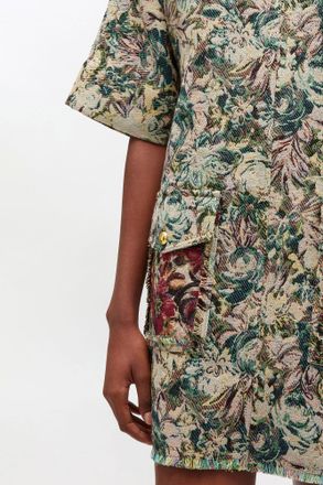 Ganni Tapestry Kimono Dress - Size 32 Mixed