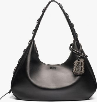 Ganni Black XXL Hobo Bag