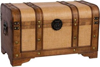 Wanderlust Deco Wanderlust Deco - Ba&uacute;l De Madera Marr&oacute;n 60x33x36.5