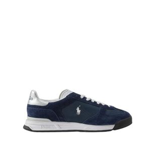 Ralph Lauren Varick Sneaker - Heren - Schoenen - Blauw - Maat: 45 EU Zijde