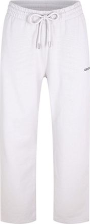 Off-white Mens Off White Pxl Diag Solid Patterned Sweatpants in Stone/Black - Size X-Large