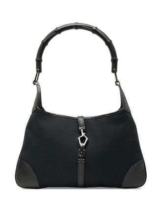 Gucci 2000-2015 Canvas Bamboo Jackie hobo bag - Black