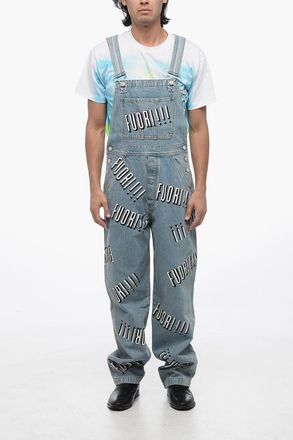 Gucci Salopette FUORI! In Denim Stampato Gucci