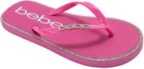 Bebe Rhinestone Flip Flop in Fuchsia at Nordstrom Rack, Size 11