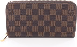 Louis Vuitton Brown Coated Canvas Pvc Damier Canvas Long Wallet (Bi-Fold) (Pre-Owned)