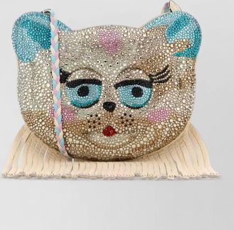 Valentino Garavani leather le chat de la maison shoulder bag