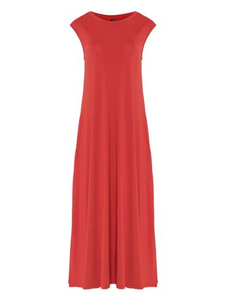 Lygia & Nanny Ti&ecirc; pocket midi dress - Red