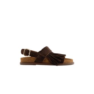 Maison Toufet Schoenen, Dames, Bruin, 38 EU, Leer, Sandale Nolwenn