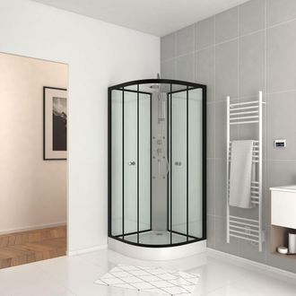 Aurlane Cabina De Ducha 85x85x225cm 1/4 De C&iacute;rculo - Zeeny
