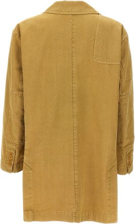 Max Mara Womens Beige Cotton Blazer Clothing