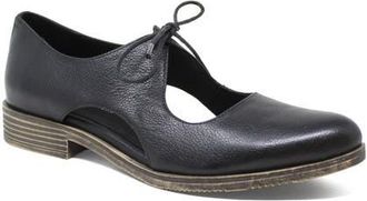 Django & Juliette Keeria Low Lace Flat in Black Leather at Nordstrom, Size 40
