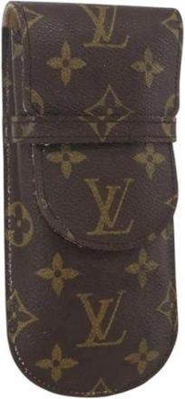 Louis Vuitton Pre-owned Bags, female, Brown, Size: ONE SIZE Pre-owned Canvas Pouch