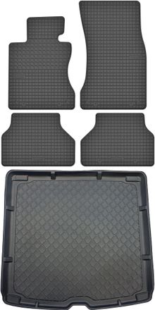 OEM Bmw Serie 5 E61 Touring Kombi De Junio De 2004 A 2010. Juego De Alfombrillas De Goma Para Coche Y Alfombrilla Para Maletero