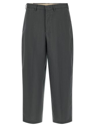 Pantaloni Torino Grey Straight Flat Front Pants