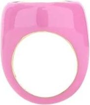 Dans Les Rues Lux Twee-Tone Zilveren Ring - Dames - Ringen - Roze - 49 MM - Accessoires