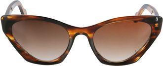 K&agrave;dor Coachella Glamour Tortoiseshell Gold Detail Cat-Eye Sunglasses