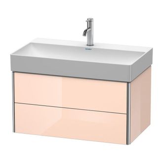 Duravit Duravit Xsquare Mueble De Pared 78.4x46.0 Cm, 2 Cajones, Para Lavabo Durasquare 235380, Color (frente/cuerpo): Perla De Albaricoque Laca De Alto Brill