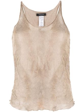 Fabiana Filippi layered-effect tank top - Gold