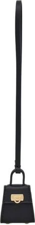 Ferragamo Gancini Micro Charm in Black