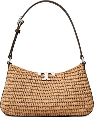 Tory Burch Slim Eleanor Woven Raffia Shoulder Bag in Honeycomb at Nordstrom