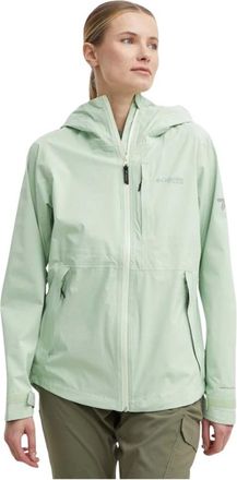Columbia Ampli-Dry II Shell - Dames - Regenjassen - Groen - XS - Polyester - Fitness
