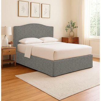 Talamo Italia Cama De Plaza Y Media Blyth, Desenfundable, Hecho En Italia, Gris Ceniza