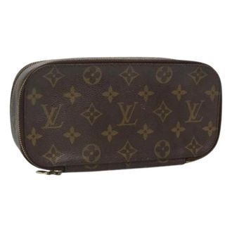 Louis Vuitton Pre-owned Bags, female, Brown, Size: ONE SIZE Pre-owned Trousse Brush GM Cosmetic Pouch