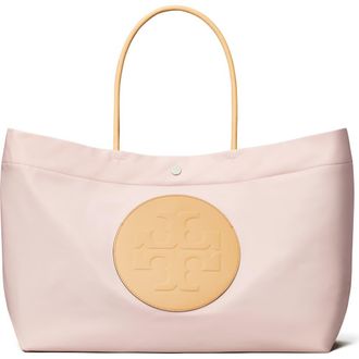 Tory Burch Ella Twist Reversible Tote in Rose Mist at Nordstrom