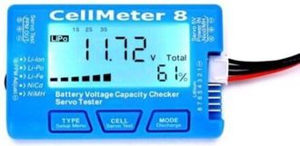 OEM Comprobador Digital De Bater&iacute;as Cellmeter 8: Comprobador Digital De Capacidad Y Voltaje Para Bater&iacute;as Li-po, Life Y Li-ion