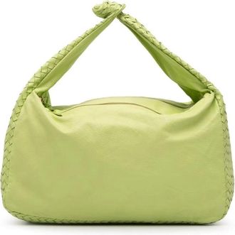 Bottega Veneta Pre-owned Handbags, female, Green, Size: ONE SIZE Pre-owned Small Jodie Woven Handbag
