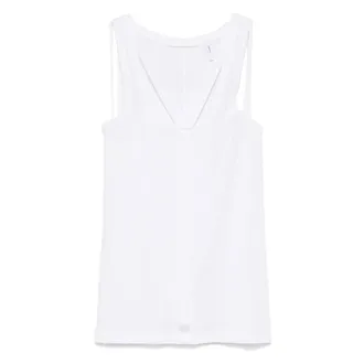 Helmut Lang Dames, Tops, Wit, Maat: L Katoen
