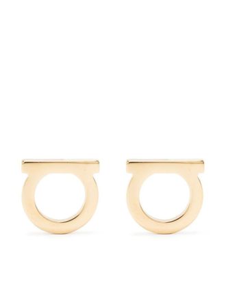 Ferragamo Golden Gancini Earrings