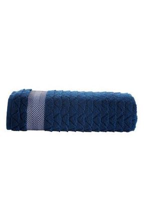 Brooks Brothers Herringbone Cotton Bath Towel in Navy at Nordstrom Rack, Size Bath Sheet