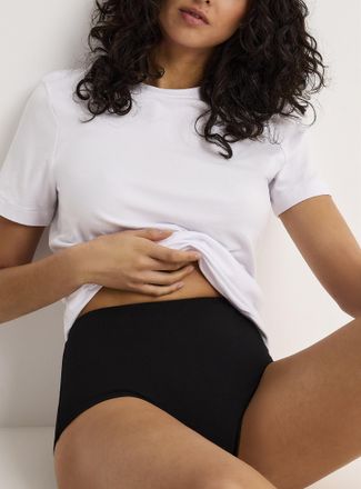 Miiyu Womens Minimalist high-waist boyshort Organic cotton