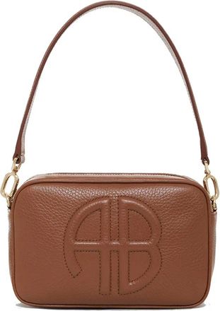 Anine Bing Elegante Cognac Leren Schoudertas - Dames - Handtassen - Bruin - ONE Size - Leer - Tassen