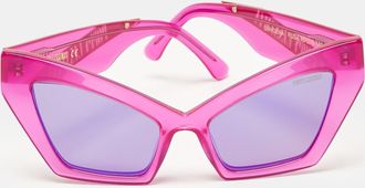 Poppy Lissiman Fuchsia/black Diavolina Cat Eye Sunglasses