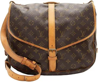Louis Vuitton Brown Monogram Canvas Saumur 35 (Authentic Pre-Loved)