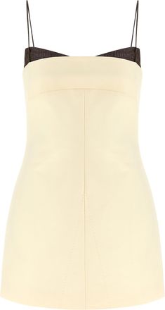 Entire studios Beige Cotton Short Womens Dress