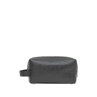 Amiri Neceser con Placa de Logo y Cremallera - Bags - Hombre - Negro - ONE SIZE