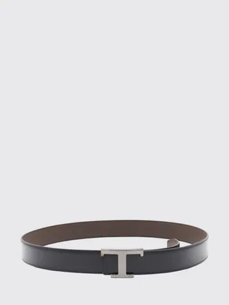 Tod's Cintura T Timeless reversibile in pelle liscia bicolore regolabile