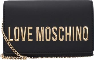 Love Moschino Pochette Donna Poliuretano Nero/Oro