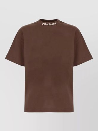 Palm Angels cotton crew neck short sleeve t-shirt