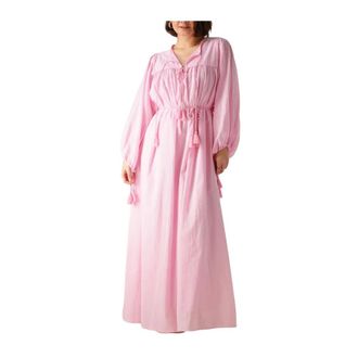 Ibana Dames, Jurken, Roze, Maat: M Denim