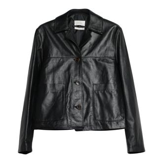 Vicolo Korte leren jas - Dames - Leren en Su&egrave;de Jassen - Zwart - XS - Leer - Jassen