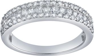 LuvMyJewelry Celara 0.80 Ct 10K Gold Diamond Band