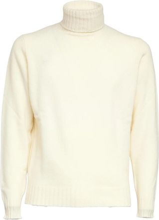 FILIPPO DE LAURENTIIS Turtleneck Sweater - Heren - Coltruien - Wit - 3XL - Wol - Truien & Vesten
