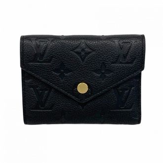 Louis Vuitton Noir Wallet (Tri-Fold) (Pre-Owned)
