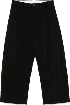 STUDIO NICHOLSON Zwarte Knooprits Riem Broek - Heren - Wijde Broeken - Zwart - M - Broeken