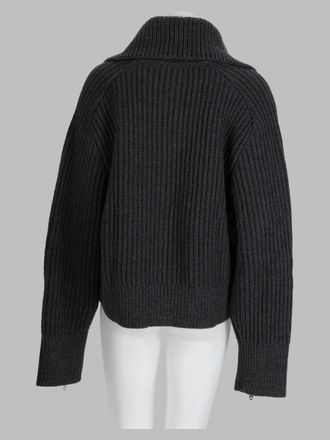 Paul Smith Wool Zip Cardigan - Charcoal