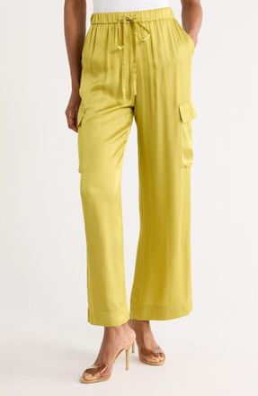 FRNCH Nouma Cargo Wide Leg Pants in Olive at Nordstrom Rack, Size X-Small